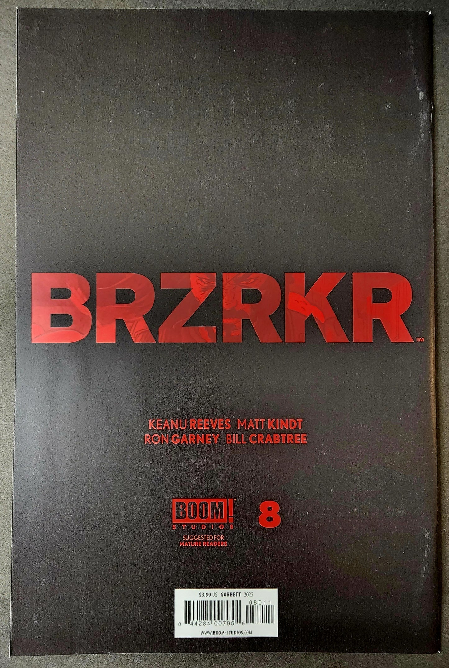 BRZRKR #8 Cover A (VF/NM)