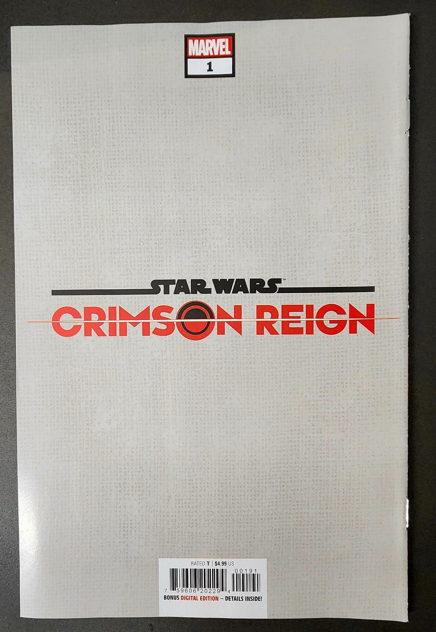 Star Wars: Crimson Reign #1 Variant (VF-)