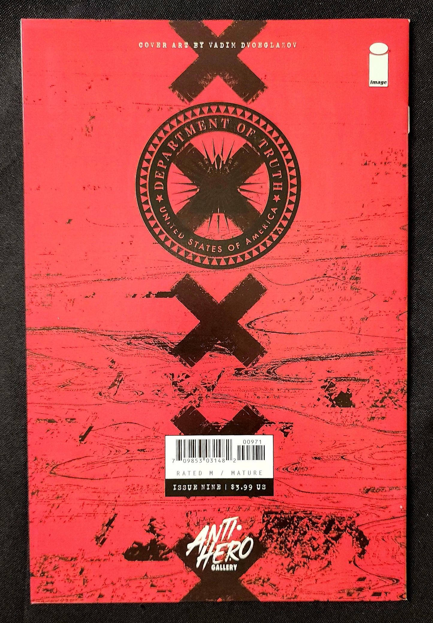 The Department of Truth #9 Antihero Gallery Variant (VF/NM)