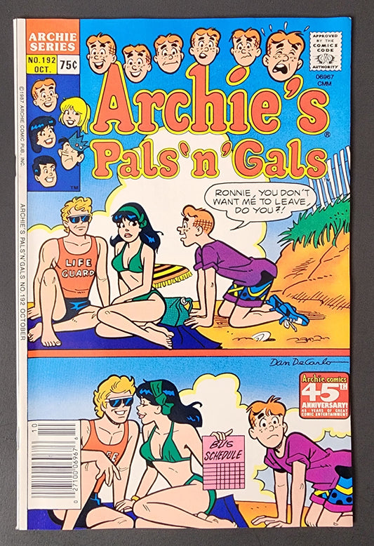 Archie's Pals 'n' Gals #192 (VF-)