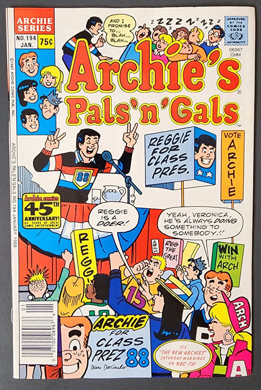 Archie's Pals 'n' Gals #194 (VF+)